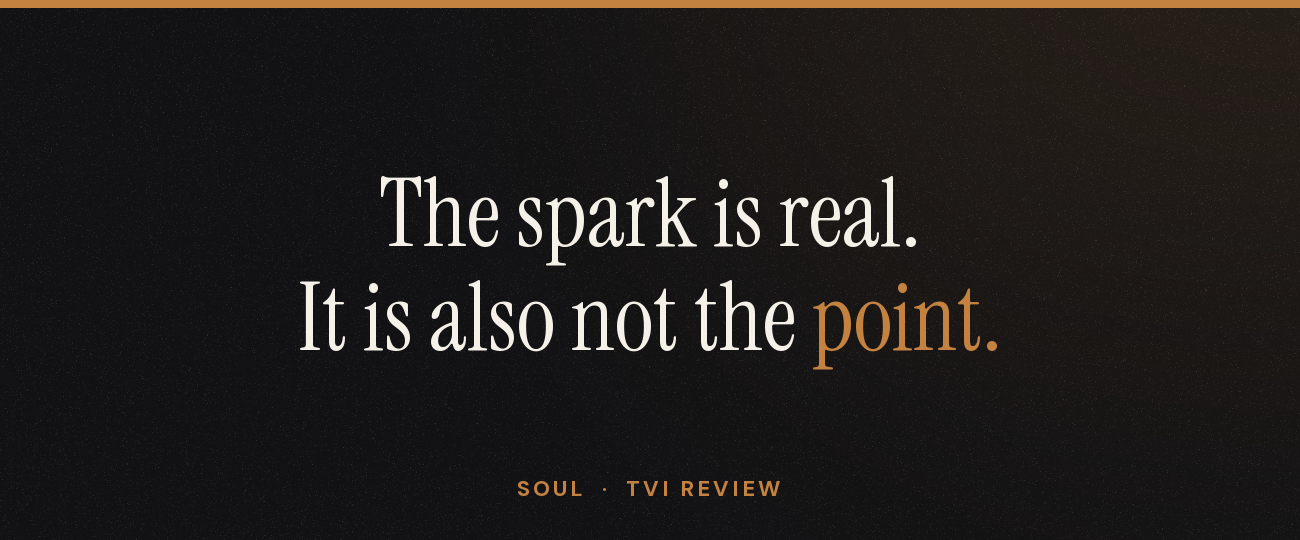 The spark is real. It is also not the point.